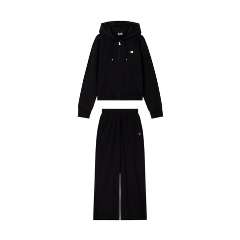 Tuta Donna Core Lady, con pantaloni ampi e felpa con cappuccio